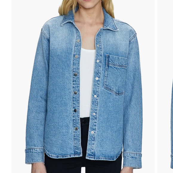 Pistola Jackets & Blazers - NWT Pistola Liv Long Sleeve Denim Shirt XL